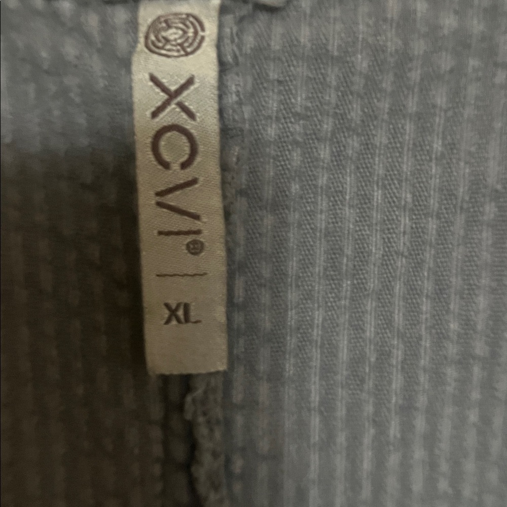 XCVI Gray Blazer with Gold Floral Design - Picture 2 of 4